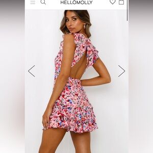 Hello Molly FAR FROM FINISHED DRESS PINK Size Medium